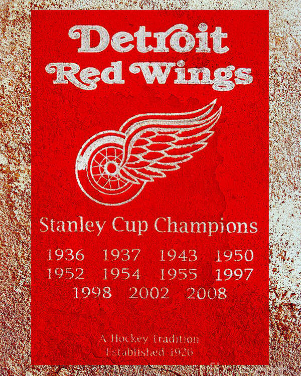 Detroit Red Wings NHL Mini 3 Stanley Cup Champions Replica Trophy