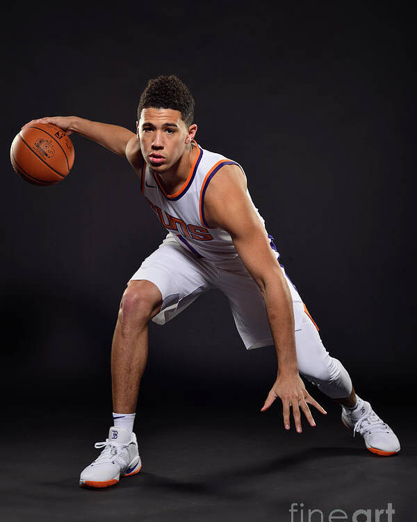 Nba Pro Basketball Poster featuring the photograph Devin Booker by Barry Gossage
