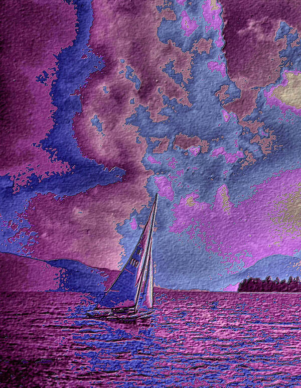 Sail Poster featuring the digital art Dreaming of Sailing One by Russ Considine