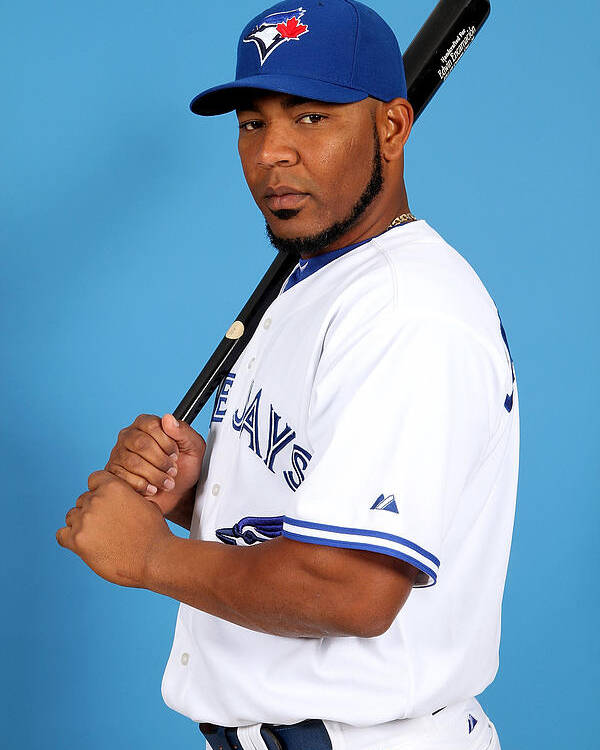 Media Day Poster featuring the photograph Edwin Encarnacion by Marc Serota