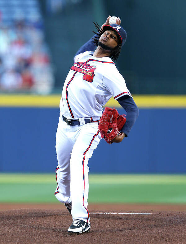 Atlanta Poster featuring the photograph Ervin Santana by Kevin C. Cox