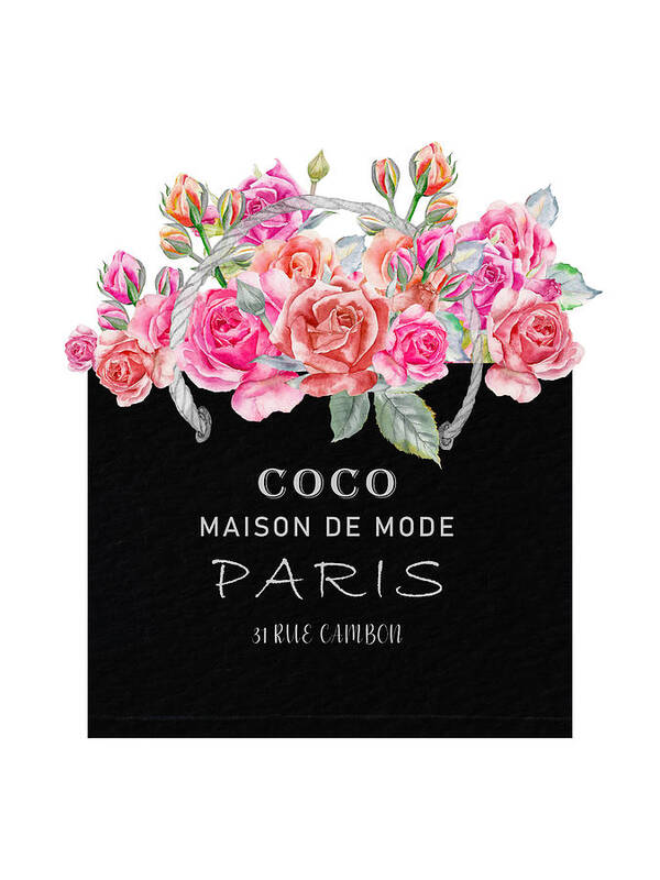 Coco Chanel Zip Pouches for Sale - Fine Art America