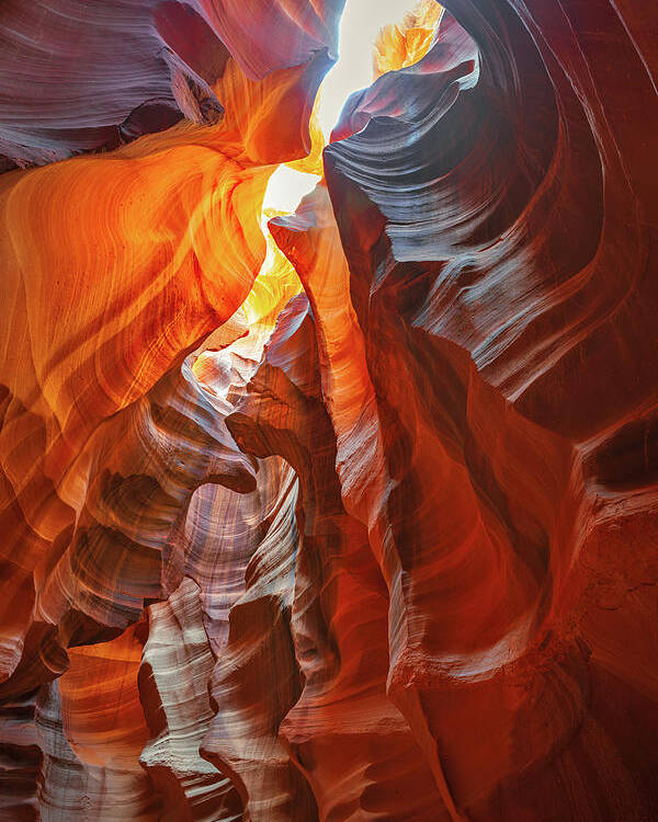 Antelope Canyon Poster featuring the photograph February 2023 Stairway to Heaven by Alain Zarinelli