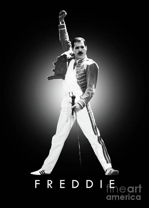 Freddie Mercury Poster Print by delovely Arts 