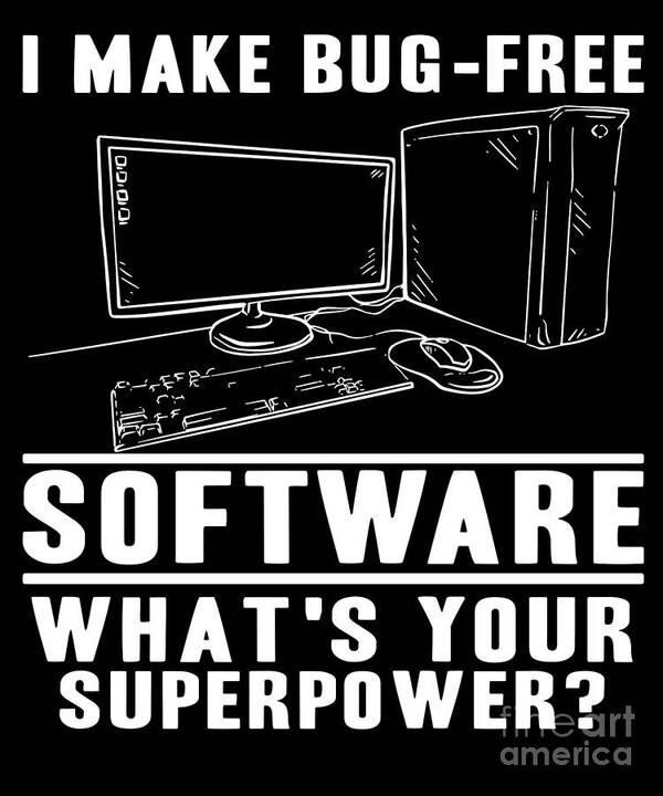 Funny Software Developer Superpower Coding Gift Poster by Lisa Stronzi -  Fine Art America