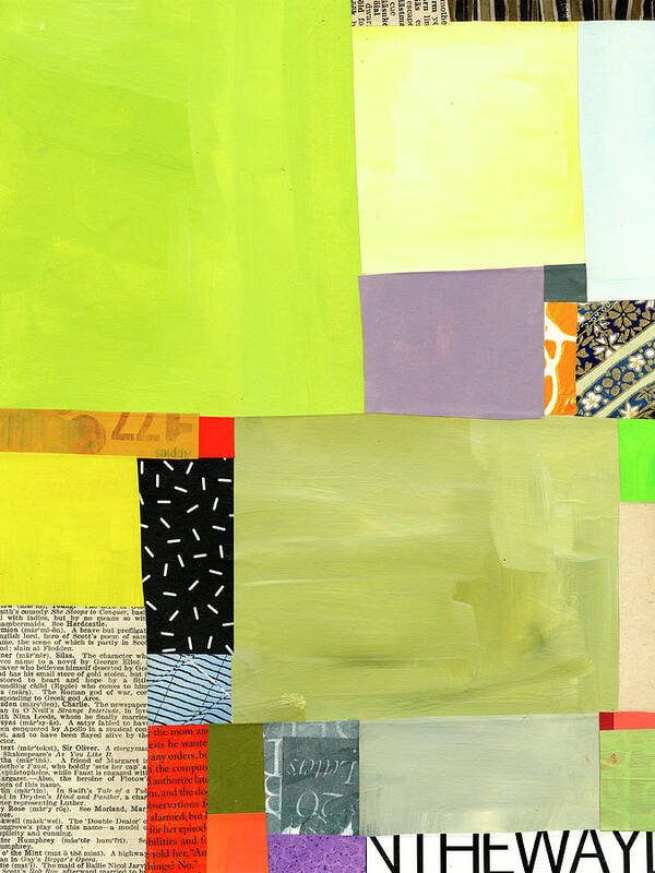 Abstract Art Poster featuring the painting Grid Study #3 by Jane Davies