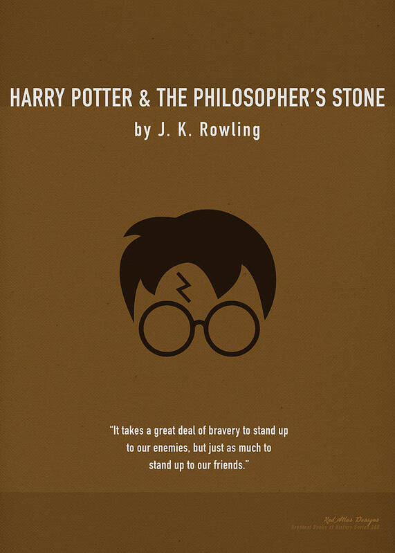Art Print Harry Potter Always Print on Book Page from Philosopher's Stone 