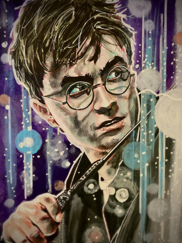 Harry Potter Poster featuring the painting Harry Potter by Joel Tesch