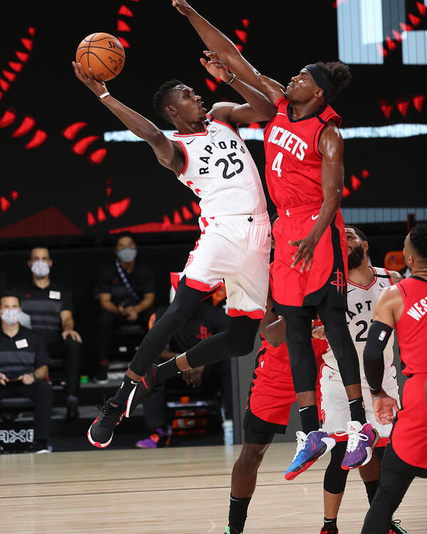 Nba Pro Basketball Poster featuring the photograph Houston Rockets v Toronto Raptors by Joe Murphy