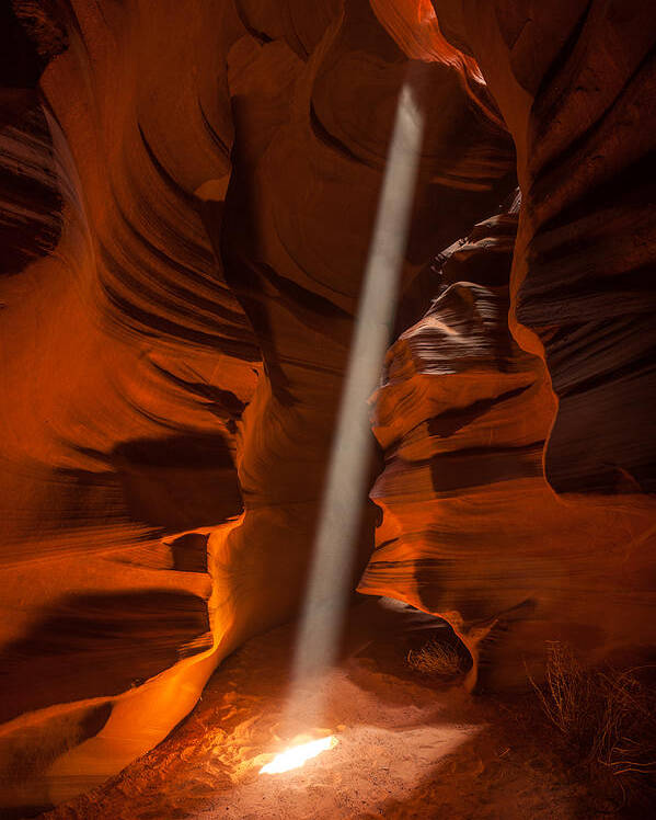 Antelope Canyon Poster featuring the photograph Illuminati by Peter Boehringer