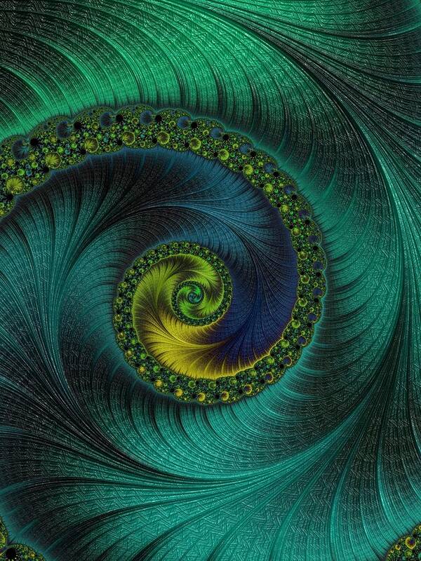 Fractal Poster featuring the digital art Infinity #4 by Mary Ann Benoit