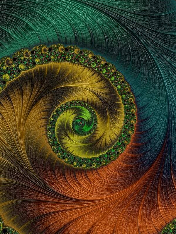 Fractal Poster featuring the digital art Infinity #6 by Mary Ann Benoit
