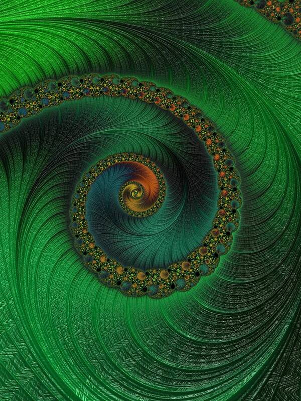Fractal Poster featuring the digital art Infinity by Mary Ann Benoit