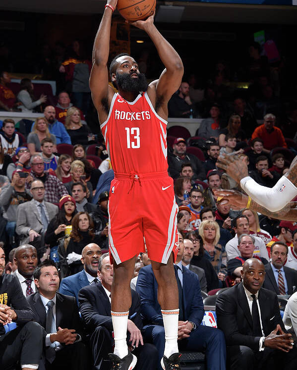 Nba Pro Basketball Poster featuring the photograph James Harden by David Liam Kyle