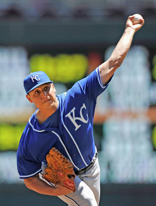 Second Inning Poster featuring the photograph Jason Vargas by Hannah Foslien