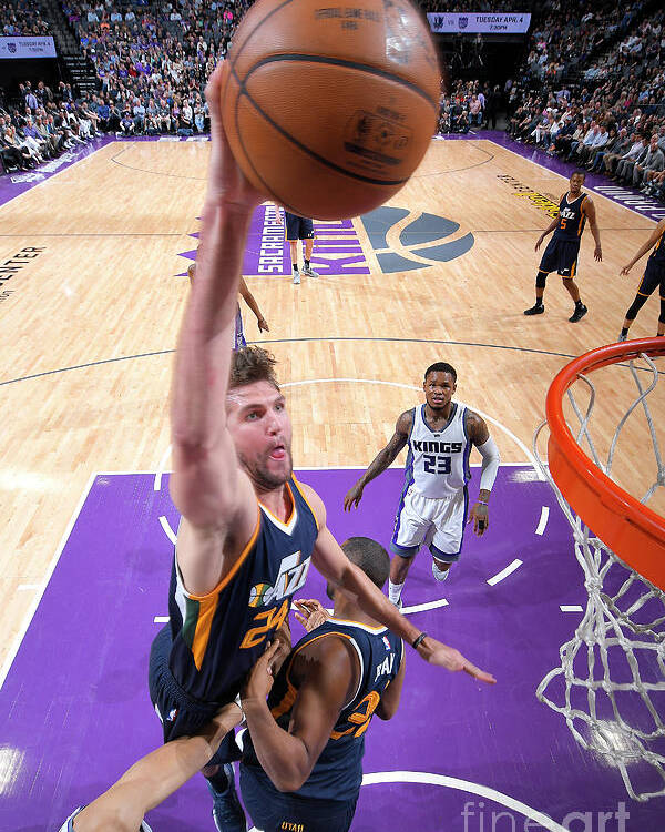 Nba Pro Basketball Poster featuring the photograph Jeff Withey by Rocky Widner