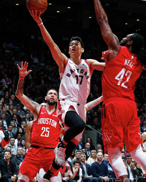 Nba Pro Basketball Poster featuring the photograph Jeremy Lin by Mark Blinch