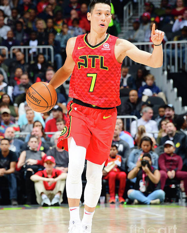 Atlanta Poster featuring the photograph Jeremy Lin by Scott Cunningham