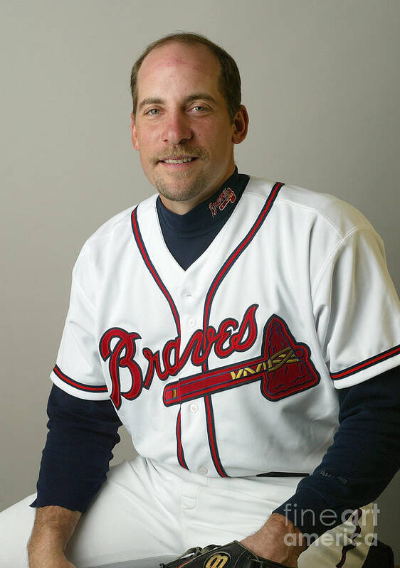 Media Day Poster featuring the photograph John Smoltz by Rick Stewart