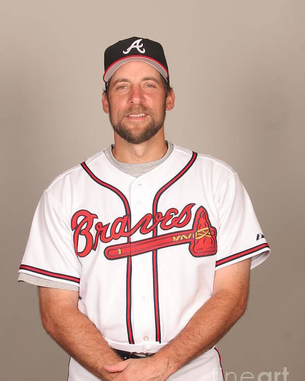 Media Day Poster featuring the photograph John Smoltz by Tony Firriolo