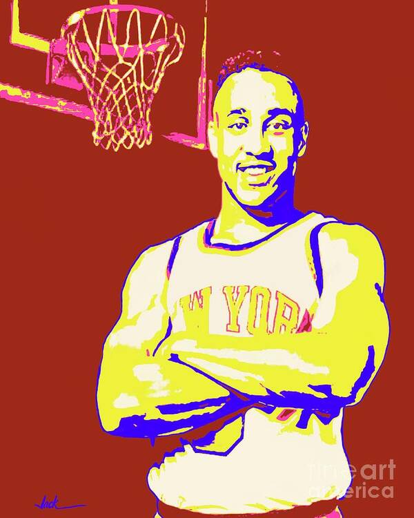 Starks Poster featuring the painting John Starks by Jack Bunds