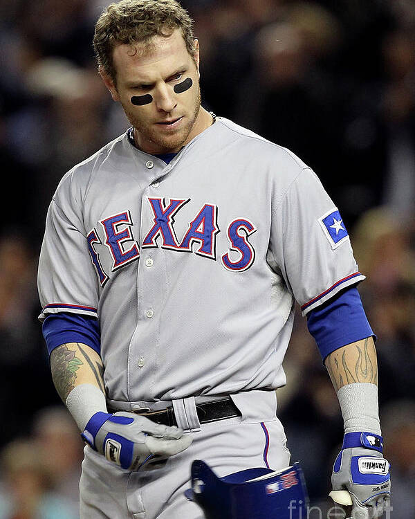 Playoffs Poster featuring the photograph Josh Hamilton by Al Bello