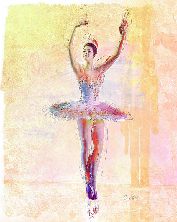 Ballerina Poster featuring the photograph Kayla Cassaboon_Sugar Plum Fairy by Craig J Satterlee