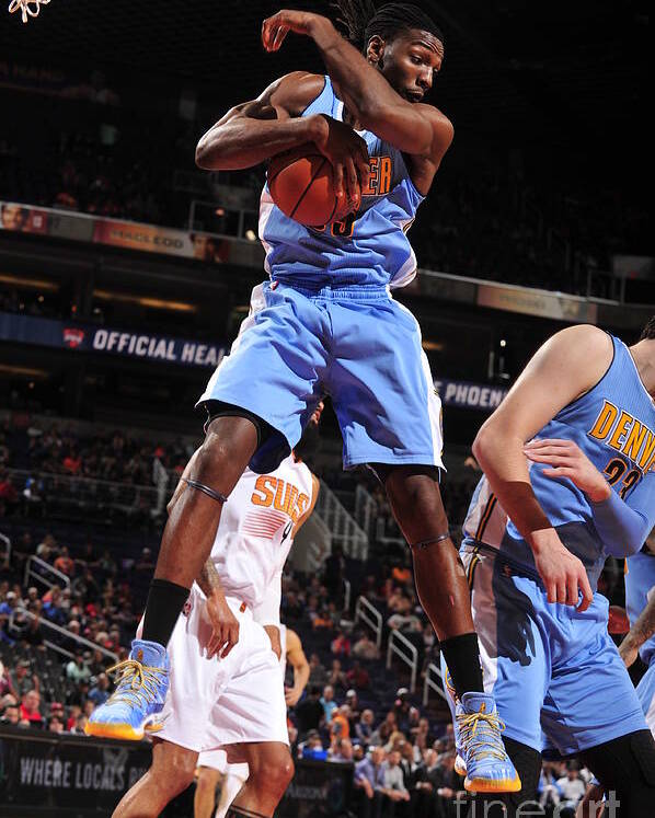 Nba Pro Basketball Poster featuring the photograph Kenneth Faried by Barry Gossage