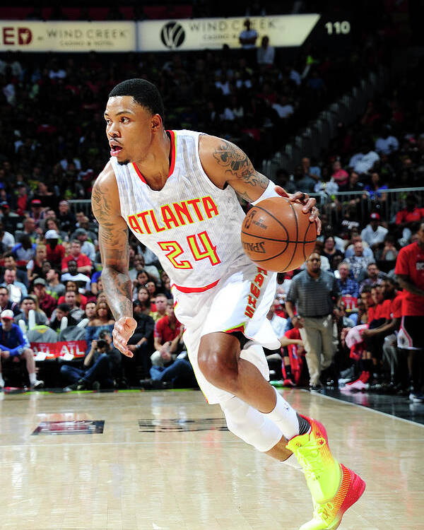 Atlanta Poster featuring the photograph Kent Bazemore by Scott Cunningham