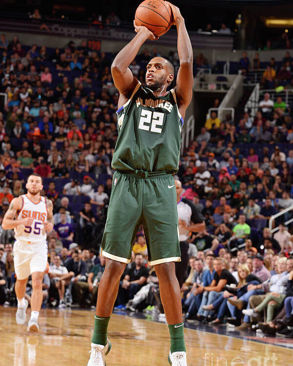 Khris Middleton Poster featuring the photograph Khris Middleton by Barry Gossage