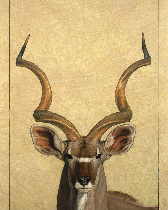Kudu Poster featuring the painting Kudu by James W Johnson