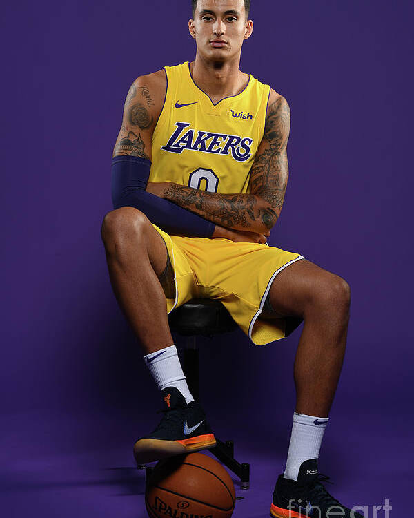 Media Day Poster featuring the photograph Kyle Kuzma by Aaron Poole