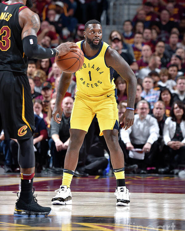 Playoffs Poster featuring the photograph Lance Stephenson and Lebron James by David Liam Kyle