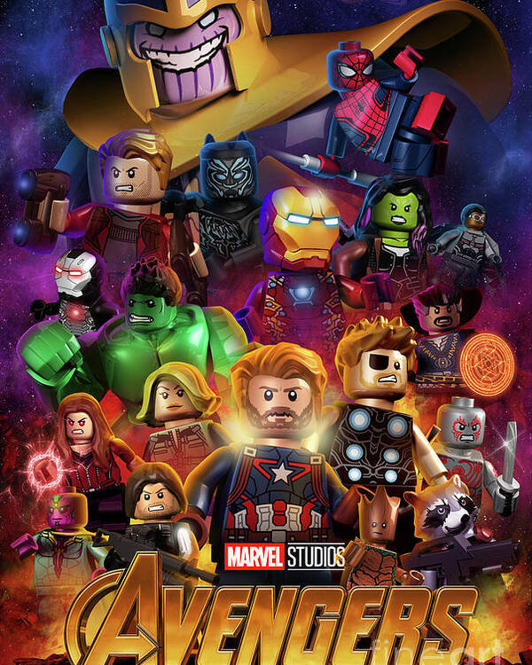 Lego Avengers Infinity War Poster by Mike Napolitan - Fine Art America