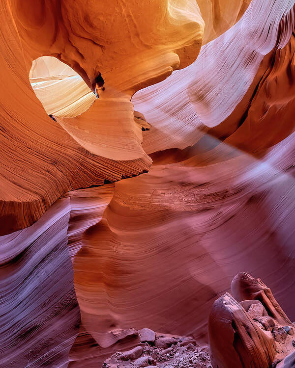 Antelope Canyon Poster featuring the photograph Light It Up by Dan McGeorge