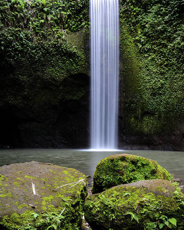 Bali Poster featuring the photograph Lonely Tibumana - Tibumana Waterfall, Bali by Earth And Spirit