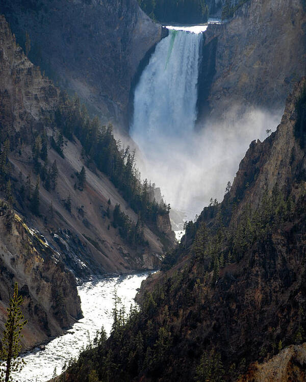 Lower Falls Poster featuring the photograph Lower Falls, Yellowstone National Park, Wyoming by Earth And Spirit