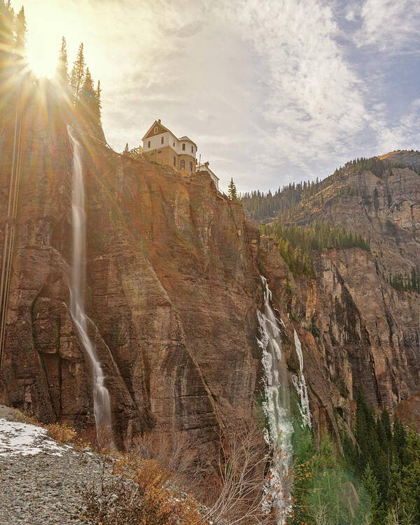 Telluride Poster featuring the photograph May 2023 Bridal Veil Falls by Alain Zarinelli
