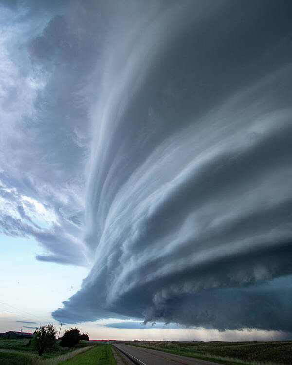 Mesocyclone Poster featuring the photograph Mesocyclone Vertical by Wesley Aston