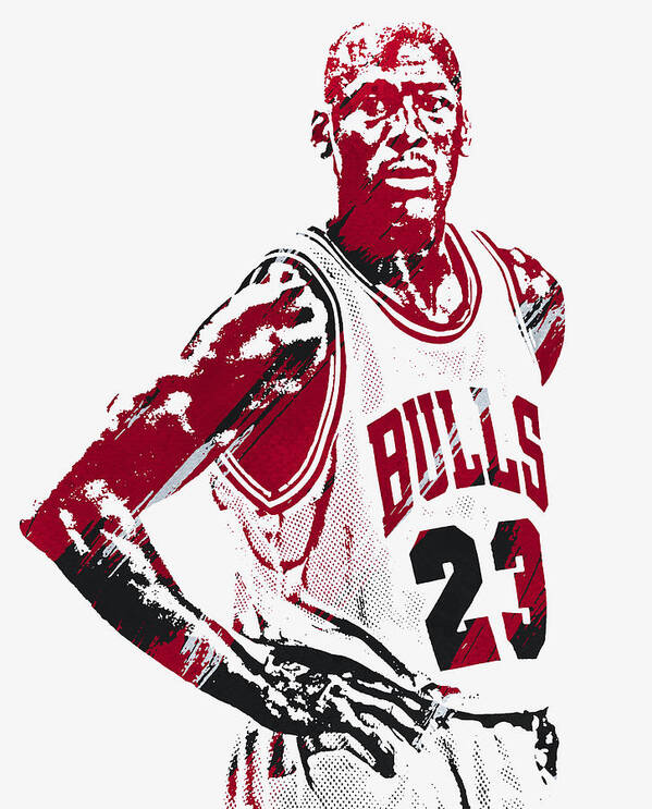 Throwback Chicago Bulls Michael Jordan 23 Nba Split Edition Red