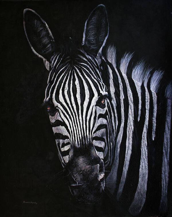 African Wildlife Poster featuring the painting Mischievious by Ronnie Moyo