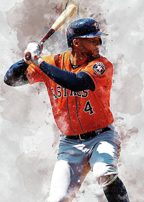 MLB Georgespringer George Springer George Springer Houston Astros  Houstonastros George Chelston Spri Poster