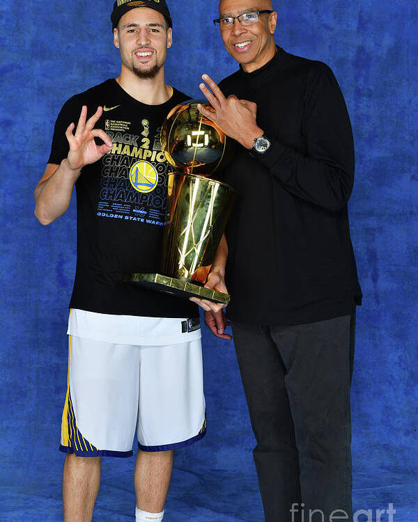 Playoffs Poster featuring the photograph Mychal Thompson and Klay Thompson by Jesse D. Garrabrant