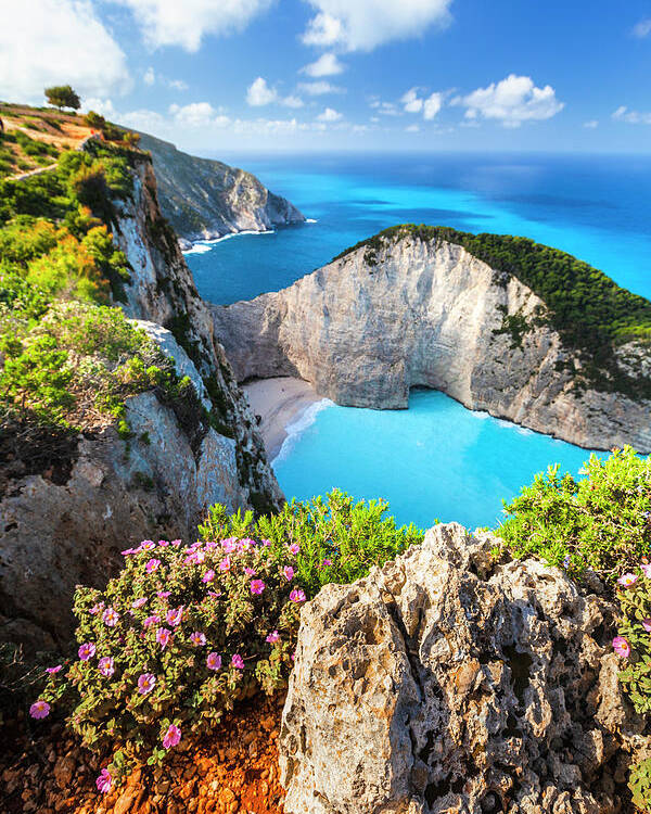 Greece Poster featuring the photograph Navagio Bay by Evgeni Dinev