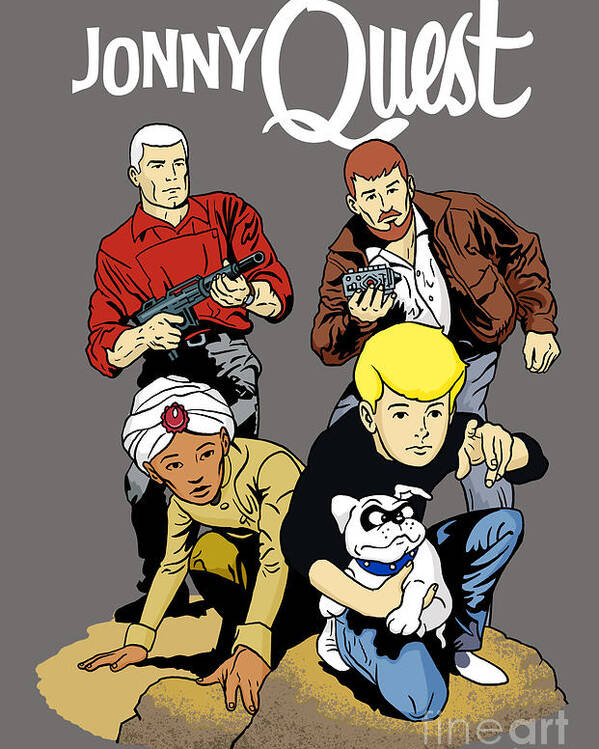 Original 60s Jonny Quest Characters Group Poster by Glen Evans - Fine Art  America