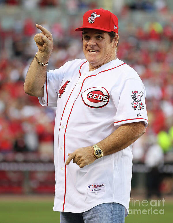 Great American Ball Park Poster featuring the photograph Pete Rose by Andy Lyons