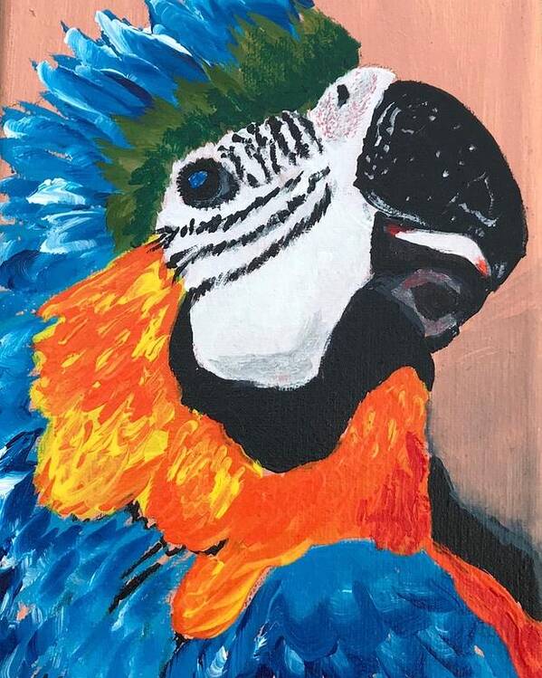 Pets Poster featuring the painting Pretty Polly by Kathie Camara
