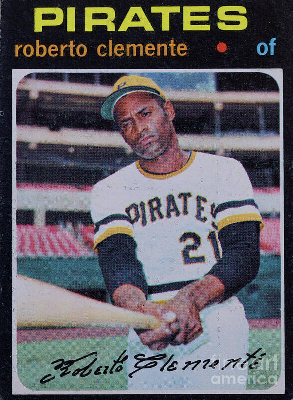 Roberto Clemente Pittsburgh Pirates MLB Baseball 16 X 20 Inch 