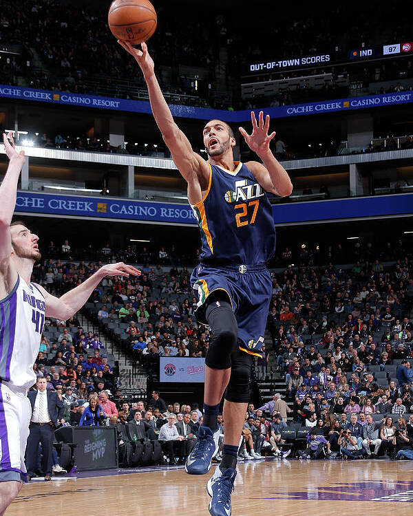 Nba Pro Basketball Poster featuring the photograph Rudy Gobert by Rocky Widner