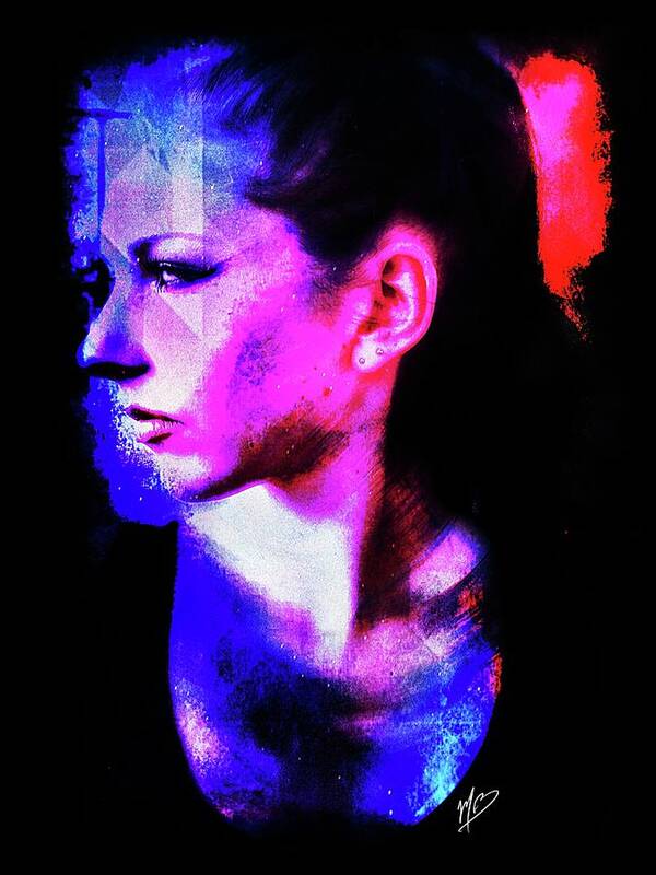 Woman Poster featuring the digital art Sarah 2 by Mark Baranowski